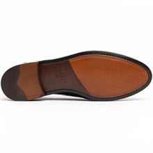Load image into Gallery viewer, 11-119-BKM (BLK) TUSCANY Crocodile Penny Loafer, Black
