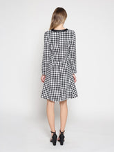 Load image into Gallery viewer, Tweed Front Button Open Long Sleeve Dress
