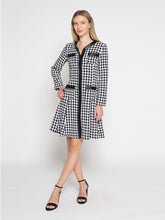 Load image into Gallery viewer, Tweed Front Button Open Long Sleeve Dress
