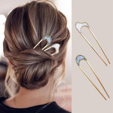 Load image into Gallery viewer, U Shape Hair Sticks Women Hairclip Simplicity Colorful Girls Hairpins Hair Sticks Hair Accessories Headwear French Hair Pin Hairstyle Chignon for Women

