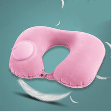 Load image into Gallery viewer, U-Shape Travel Pillow For Airplane Inflatable Neck Pillow Travel Accessories Comfortable Sleep Pillows Travel Accessories Comfortable Sleep Pillows Inflatable Neck Pillow Inflatable U Shaped Travel Pillow Car Head Neck Rest Air Cushion For Travel
