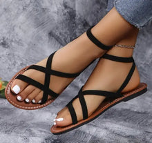 Load image into Gallery viewer, Flat Roman Style Sandals - # GIAA72510002
