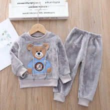 Load image into Gallery viewer, Kids Flannel Pajama Set - # BOAA11710007
