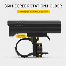 Load image into Gallery viewer, Ultra Bright Bicycle Light USB Rechargeable LED Bike Headlight Waterproof Bike Flashlight USB Rechargeable Bike Lights Front And Back 8 LED Bicycle Lights Front 5 Light Modes 15-30 Hours Working Time
