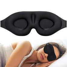 Load image into Gallery viewer, Unique 3D Contoured Cup Blindfold Concave Molded Night Sleep Mask Upgraded Eye Cover With Adjustable Strap Eye Pillow Soft Comfy Eye Shade For Nap Travel Night Shift
