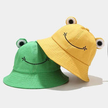 Load image into Gallery viewer, Unique Design Frog Bucket Hat for Women Summer Autumn Plain Female Panama Outdoor Hiking Beach Fishing Cap Sunscreen Woman Sunhat
