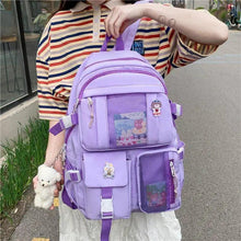 Load image into Gallery viewer, Unique Design Large Capacity With Multi-pocket Backpack For Women And Girls Waterproof College/School/Treval Bags
