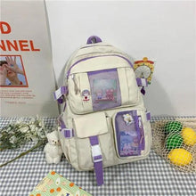 Load image into Gallery viewer, Unique Design Large Capacity With Multi-pocket Backpack For Women And Girls Waterproof College/School/Treval Bags

