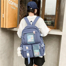 Load image into Gallery viewer, Unique Design Large Capacity With Multi-pocket Backpack For Women And Girls Waterproof College/School/Treval Bags
