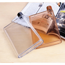 Load image into Gallery viewer, Unique Design Portable Book Paper Cup Botlte Flat Water Bottle Clear Paper Pad Water Bottle Flat Drinks Kettle Notebook Drink Bottle for Water
