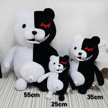 Load image into Gallery viewer, Unique Design Super Danganronpa 2 Monokuma Black &amp; White Bear Plush Toy Soft Stuffed Animal Dolls Birthday Gift for Children
