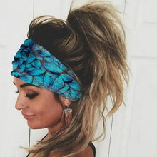 Load image into Gallery viewer, Unique Design Women's Summer Hair Bands Print Headband Stylish Cross Turban Bandanas Hair Accessories Headwrap Headwear Gift
