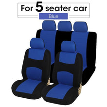 Load image into Gallery viewer, Unique Flat Cloth Car Seat Cover Detachable Headrests Solid Bench Flat Cloth Car Seat Cover Car Seat Covers Full Set Flat Cloth Full Set Car Seat Covers Front Rear Split Bench Protection Interior Accessories Universal Car Seat Cover Universal Fit for Cars
