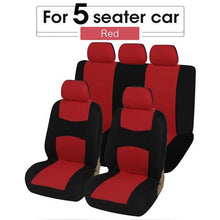 Load image into Gallery viewer, Unique Flat Cloth Car Seat Cover Detachable Headrests Solid Bench Flat Cloth Car Seat Cover Car Seat Covers Full Set Flat Cloth Full Set Car Seat Covers Front Rear Split Bench Protection Interior Accessories Universal Car Seat Cover Universal Fit for Cars
