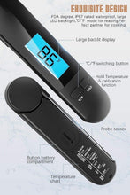 Load image into Gallery viewer, Unique Food Kitchen Digital Meat Thermometer  BBQ Instant Read Food Thermometer Waterproof With Backlight And Magnet For Kitchen Cooking Grilling BBQ Backing Liquids Oil Waterproof Kitchen Thermometer For Cooking Tools
