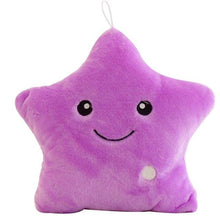 Load image into Gallery viewer, Unique Luminous Pillow Vivid Star Design LED Light Cushion Plush Pillow Night Light Plush Pillows Stuffed Star Pillow Led Light Creative Twinkle Star Glowing LED Night Light Plush Pillows Stuffed Toys For Bedroom Sofa Creative Birthday Gift Toy For Kids
