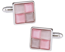 Load image into Gallery viewer, Unique Pink Purple Cufflinks
