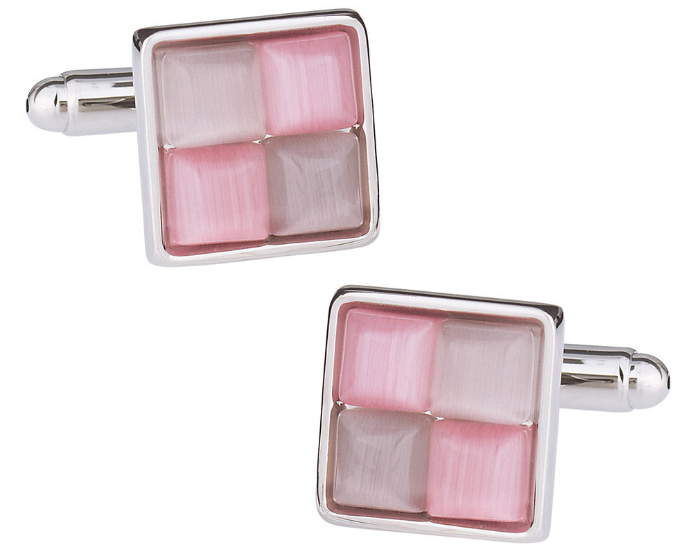 Unique Pink Purple Cufflinks