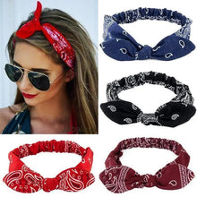 Load image into Gallery viewer, Unique Style Women's Soft Solid Print Headbands Vintage Cross Knot Elastic Hairbands Bandanas Girls Hair Bands Hair Accessories
