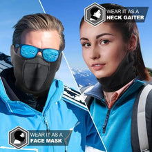 Load image into Gallery viewer, Unisex Breathable Black Half Ski Windproof Sport Mask Face Cover Ear Warmer For Winter Weather Men Running Thermal Masks Scarf Snowboard Ski Mask Neck Warmer
