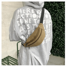Load image into Gallery viewer, Unisex Casual Canvas Waist Bag Functional Comfortable Waist Bag Classic Waterproof Cross Body Traveling Bag
