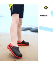 Load image into Gallery viewer, Unisex Childrens Sandals Breathable Shoes For Boys And Girls Cool Shoes Toddlers Clogs Child Summer Slides Slippers Indoor Outdoor Beach Pool Shower Colorful Sandals

