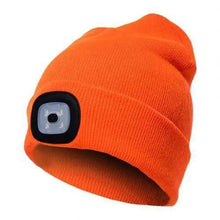 Load image into Gallery viewer, Unisex Fashion LED Light Knitted Hat For Men Women Trendy Elastic Beanie Cap Headlamp Winter Knit Lighted Headlight Headlamp Cap
