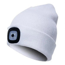 Load image into Gallery viewer, Unisex Fashion LED Light Knitted Hat For Men Women Trendy Elastic Beanie Cap Headlamp Winter Knit Lighted Headlight Headlamp Cap
