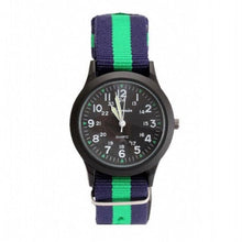Load image into Gallery viewer, Unisex Fashion Nylon Fabric Kids Children Watch Sport Thin Students Canvas Quartz Dress Wristwatch Military Time Watch  Field Outdoor Sport Mens Wristwatch With Slip-Thru Nylon Band

