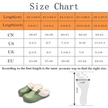 Load image into Gallery viewer, Unisex Home Winter Clogs Indoor Fur Warm Slippers For Women New Fashion Footwear Winter Slippers Home House Shoes Warm Plush Fleece Lining Garden Clogs Outdoor Indoor Clogs
