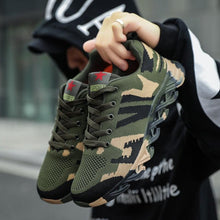 Load image into Gallery viewer, Unisex Running Sport Outdoor Sneakers Breathable Women Camouflage Green Walking Jogging Sneakers Fashion Lightweight Running Casual Sneakers For Workout
