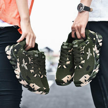 Load image into Gallery viewer, Unisex Running Sport Outdoor Sneakers Breathable Women Camouflage Green Walking Jogging Sneakers Fashion Lightweight Running Casual Sneakers For Workout
