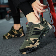 Load image into Gallery viewer, Unisex Running Sport Outdoor Sneakers Breathable Women Camouflage Green Walking Jogging Sneakers Fashion Lightweight Running Casual Sneakers For Workout

