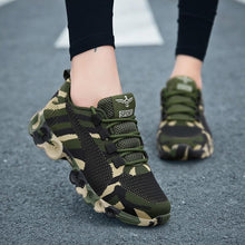 Load image into Gallery viewer, Unisex Running Sport Outdoor Sneakers Breathable Women Camouflage Green Walking Jogging Sneakers Fashion Lightweight Running Casual Sneakers For Workout
