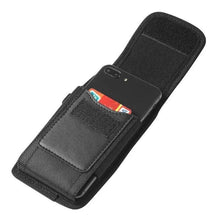 Load image into Gallery viewer, Unisex Simple Black Design Men Small Cell Phone Holster Storage Waist Fanny Pack Zipper Storage Credit Card Holder
