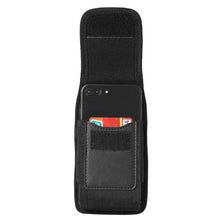 Load image into Gallery viewer, Unisex Simple Black Design Men Small Cell Phone Holster Storage Waist Fanny Pack Zipper Storage Credit Card Holder
