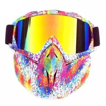 Load image into Gallery viewer, Unisex Snowboard Glasses Snowmobile Skiing Goggles For Men Women Windproof Sunglasses With Detachable Mask
