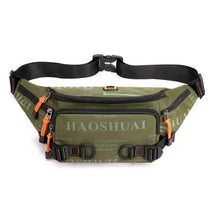 Load image into Gallery viewer, Unisex Stylish Multiple Pockets Fanny Pack Men Waist Packs Travel Adjustable Waist Band Outdoor Portable Modern Fanny Bag
