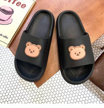 Load image into Gallery viewer, Unisex Summer Slippers Beach Slides Flip Flops Bear Thick Soled Boys Girls Bathroom Shoes Slides Sandals With Thick Sole Non-Slip Beach Pool Slides Open Toe Style Outdoor Slippers For Men And Women
