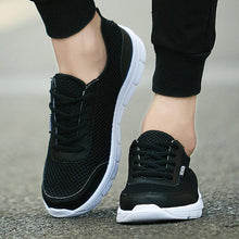 Load image into Gallery viewer, Unisex Summer Sneakers Breathable Casual Shoes Couple Fashion Lace Up Mens Mesh Flats Comfortable Walking Footwear Fashion New Lightweight Casual  Sneakers
