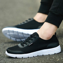 Load image into Gallery viewer, Unisex Summer Sneakers Breathable Casual Shoes Couple Fashion Lace Up Mens Mesh Flats Comfortable Walking Footwear Fashion New Lightweight Casual  Sneakers
