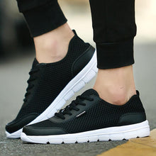 Load image into Gallery viewer, Unisex Summer Sneakers Breathable Casual Shoes Couple Fashion Lace Up Mens Mesh Flats Comfortable Walking Footwear Fashion New Lightweight Casual  Sneakers

