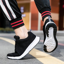 Load image into Gallery viewer, Unisex White Sneakers Mesh Sports Trainers Running Summer Mens Flat Casual Sport Shoes Casual Sports Tennis Road Sneakers Comfortable Modern Design
