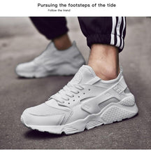Load image into Gallery viewer, Unisex White Sneakers Mesh Sports Trainers Running Summer Mens Flat Casual Sport Shoes Casual Sports Tennis Road Sneakers Comfortable Modern Design
