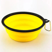 Load image into Gallery viewer, Universal Colorful Collapsible Silicone Dog Food Water Bowl Foldable Cup Dish For Pet Portable Travel Bowl For Dog
