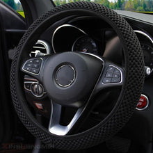Load image into Gallery viewer, Universal Ice Silk Steering Wheel Cover Wear-resistant Anti-slip Car Accessories Microfiber Breathable Ice Silk Steering Wheel Cover Gear Handbrake Breathable Anti-Slip Warm  Steering Wheel Cover Winter Cool Summer Cover Interior
