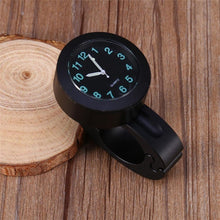 Load image into Gallery viewer, Universal Waterproof Motorbike Clock  Night Light Motorcycle Handlebar Mount Clock Watch Dial Bike Handlebar Clock Watch Motorcycle Handlebar Mount Watch Clock Set with Anti-Skid Pad Wrench Universal Waterproof Black
