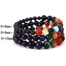 Load image into Gallery viewer, Universe Planets Solar System Galaxy Bracelets For Men Women Couple Natural Stone Bracelet Jewelry Natural Stone Semi-Precious Gemstones Beaded Bracelets For Men Women Healing Crystal Stretch Beaded Bracelet
