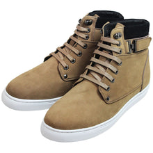 Load image into Gallery viewer, CALTO - T53121 - 2.6 Inches Taller (Nubuck Tan) - High top sneak-boot

