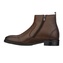 Load image into Gallery viewer, CALTO - S28002 - 2.8 Inches Taller (Dark Brown) - Lightweight - Zipper Boots

